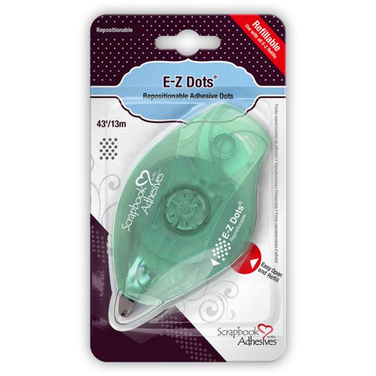 Scrapbook Adhesives E-Z Dots Repositionable Adhesive Refillable Dispenser