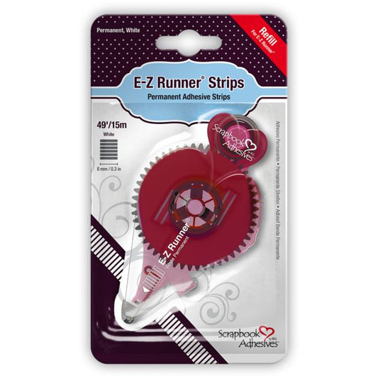 Scrapbook Adhesives E-Z Runner Permanent Strips Refill