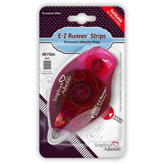 Scrapbook Adhesives E-Z Runner Permanent Strips Refillable Dispenser