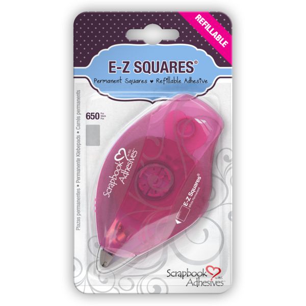 Scrapbook Adhesives E-Z Squares Permanent Adhesive Refillable Dispenser
