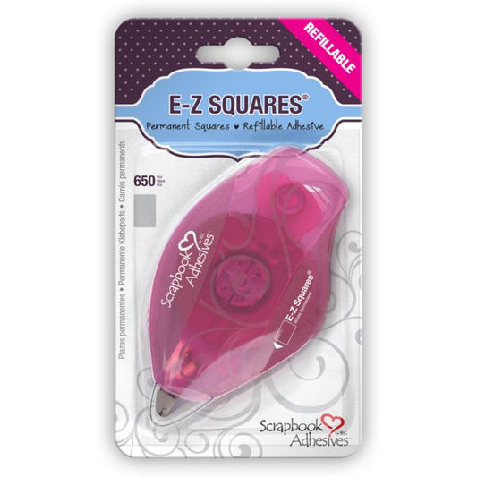 Scrapbook Adhesives E-Z Squares Permanent Adhesive Refillable Dispenser