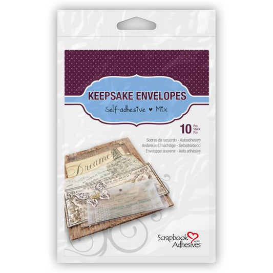 Scrapbook Adhesives Keepsake Envelopes - Assorted 10 Pk