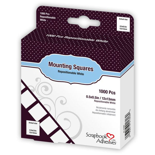 Scrapbook Adhesives Mounting Squares - Repositionable, 1,000 pk