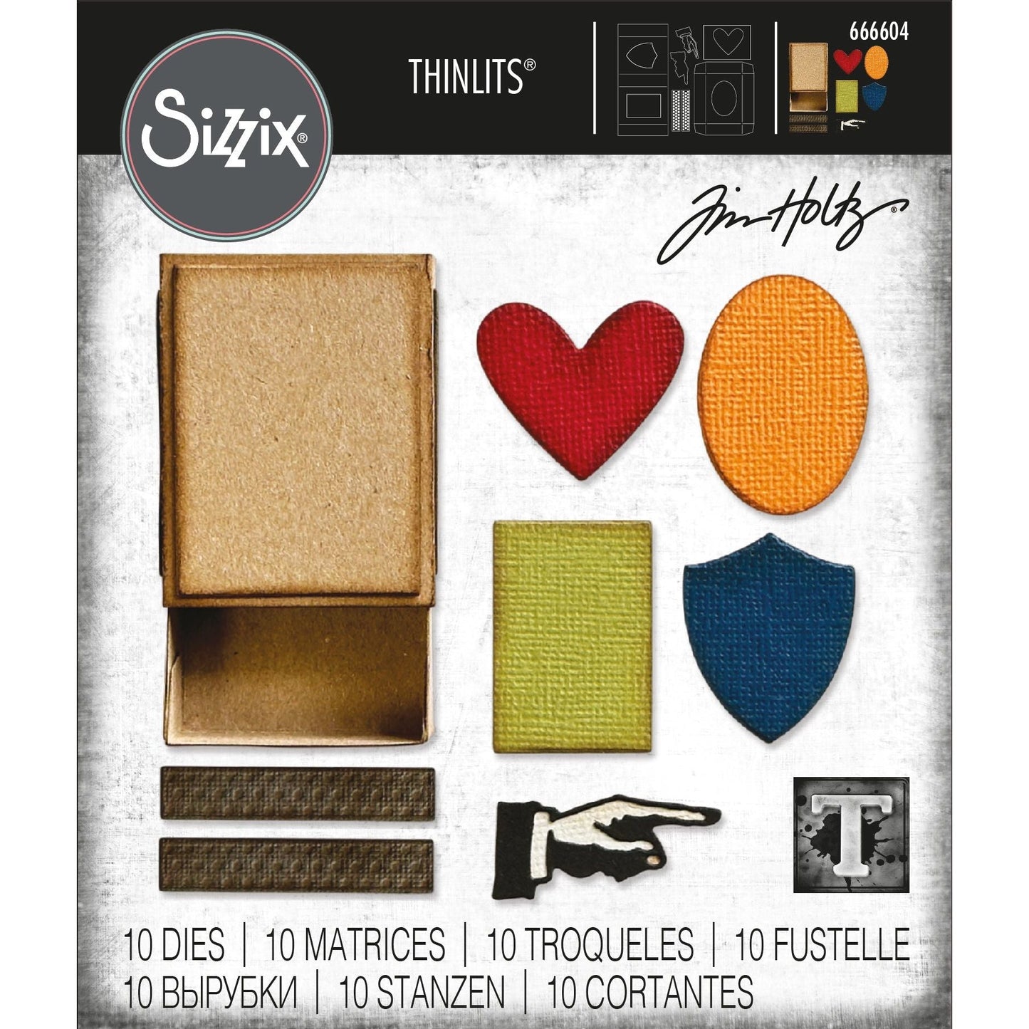 Sizzix Tim Holtz - Thinlits Dies - Vault Matchbox