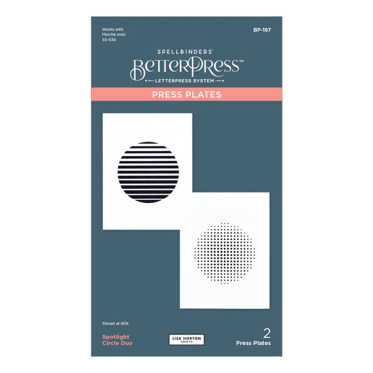 Spellbinders Press Plates - Spotlight Circle Duo