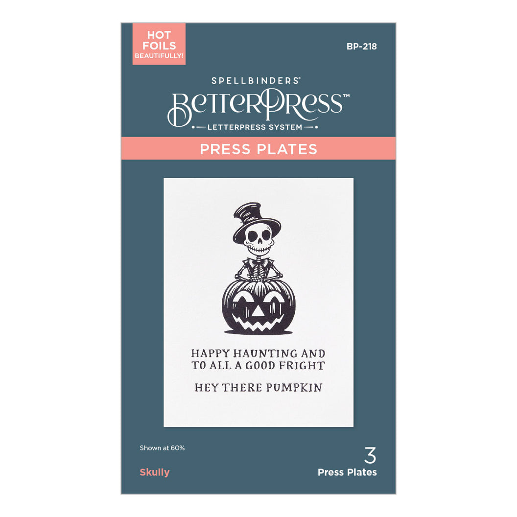 Spellbinders Press Plates - Skully