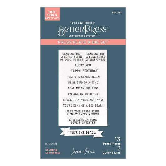 Spellbinders Press Plates & Dies - Shuffling Sentiments