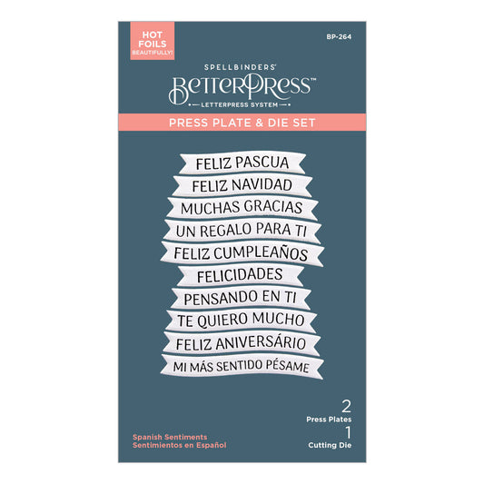Spellbinders Press Plates & Dies - Spanish Sentiments