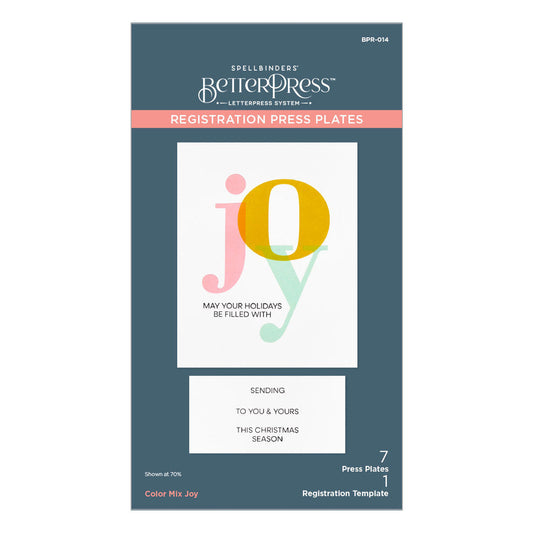 Spellbinders Registration Press Plates - Color Mix Joy