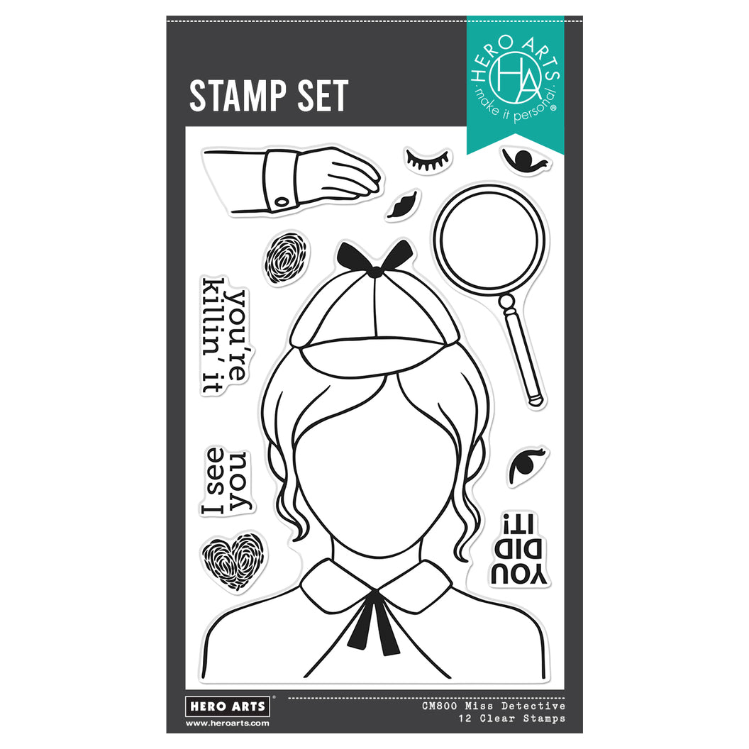 Hero Arts Clear Stamps - Miss Detective