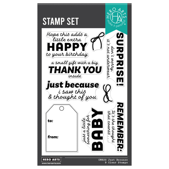 Hero Arts Clear Stamps - Just Because