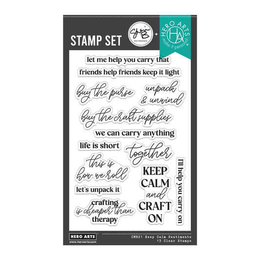 Hero Arts Clear Stamps - Keep Calm Sentiments