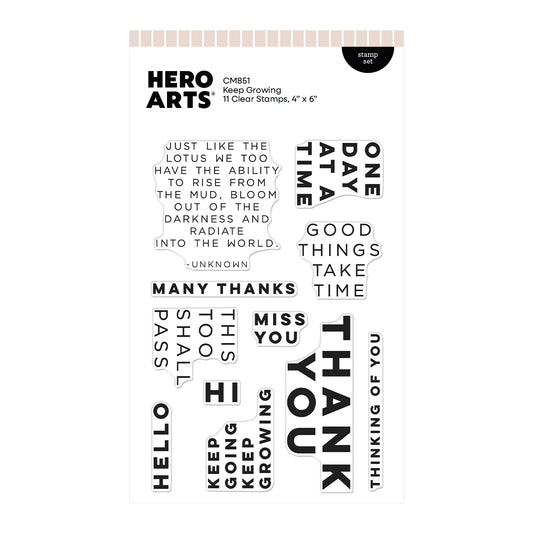 Hero Arts Clear Stamps - Keep Growing