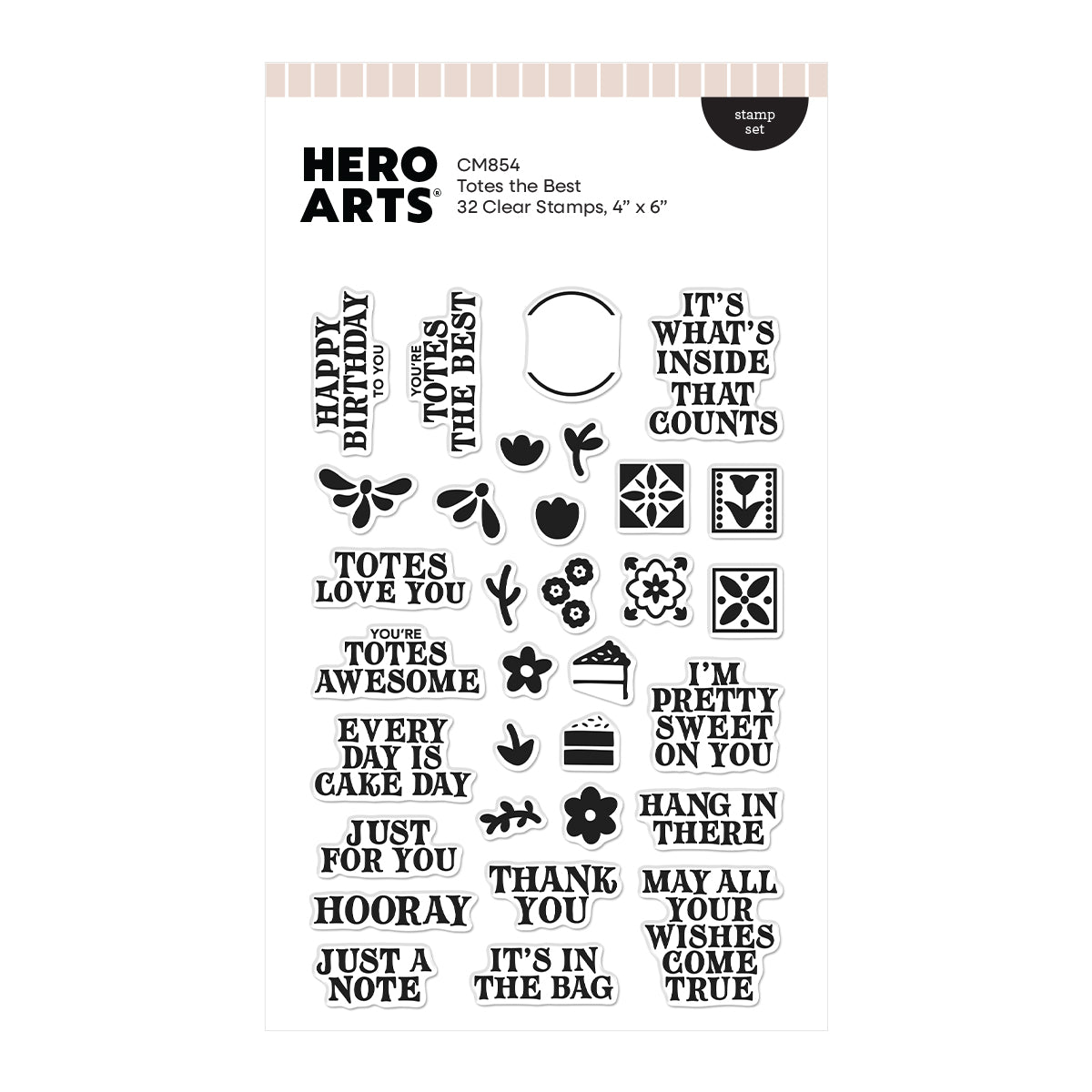 Hero Arts Clear Stamps - Totes the Best
