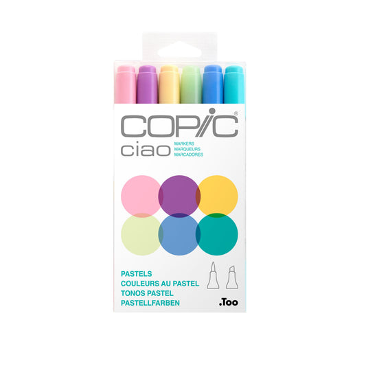 Copic Ciao Marker Set - Pastels, 6 pk