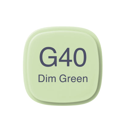Copic Original Marker - Dim Green - G40