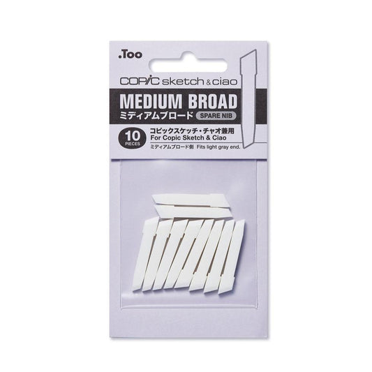 Copic Sketch & Ciao Medium Broad Nibs, 10 pk