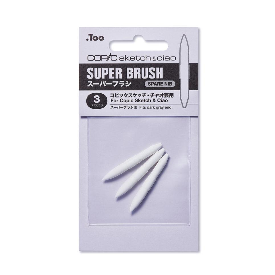 Copic Sketch & Ciao Super Brush Nibs, 3 pk