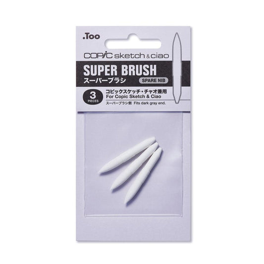 Copic Sketch & Ciao Super Brush Nibs, 3 pk