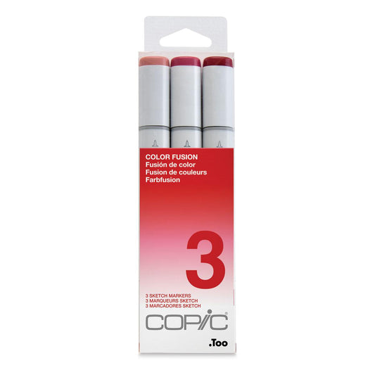Copic Sketch Color Fusion Markers - Set 3 Reds, 3 pk