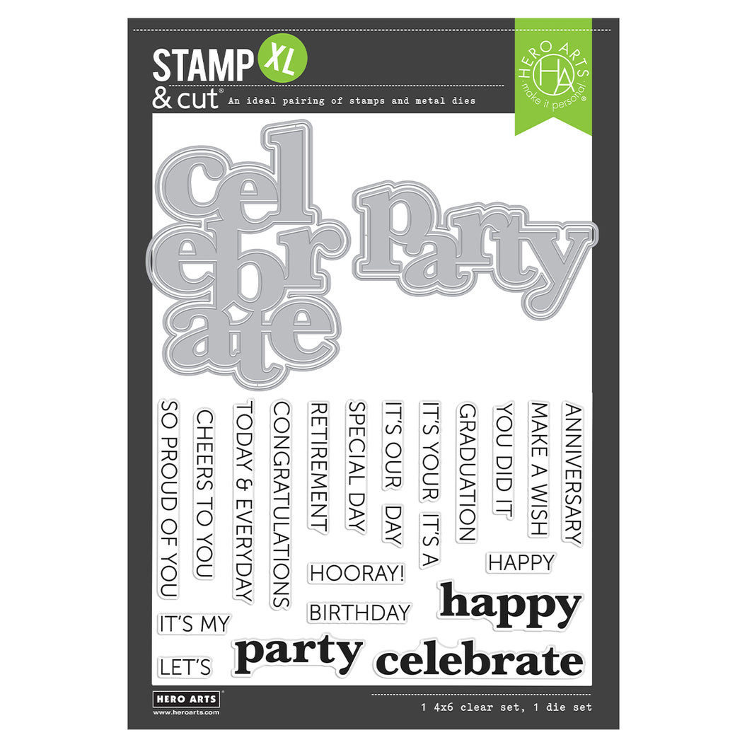 Hero Arts Stamp & Cut XL - It's Our Anniversary