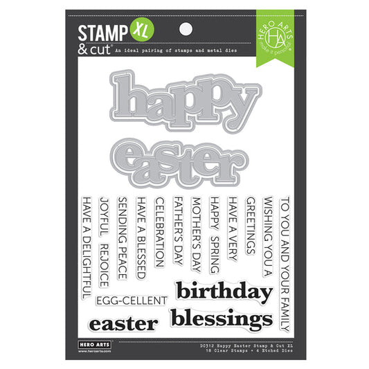 Hero Arts Stamp & Cut XL - Happy Easter
