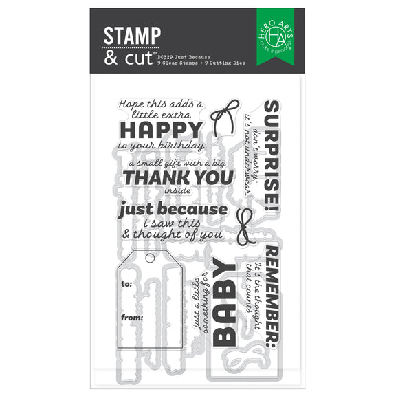 Hero Arts Stamp & Cut - Just Because