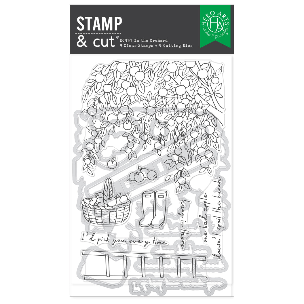 Hero Arts Stamp & Cut - In The Orchard