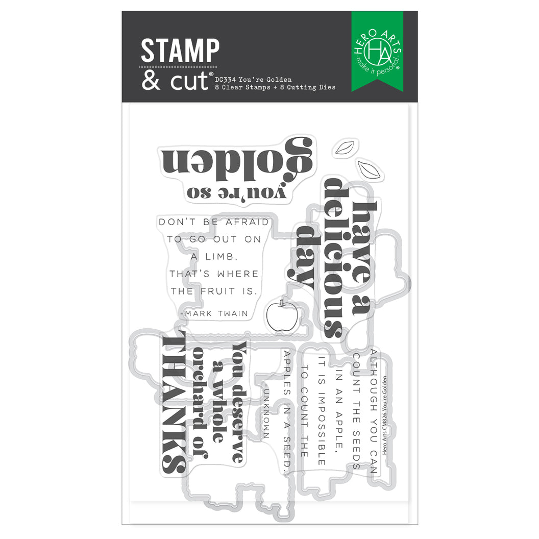 Hero Arts Stamp & Cut - You're Golden