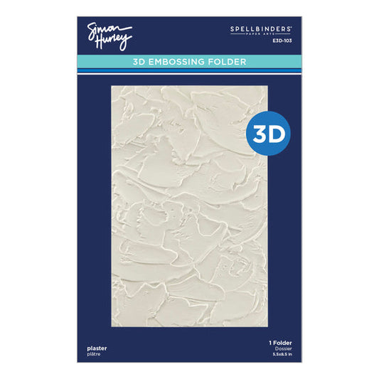 Spellbinders 3D Embossing Folder - Plaster