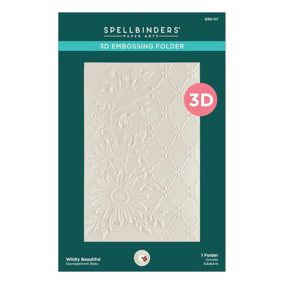 Spellbinders 3D Embossing Folder - Wildly Beautiful