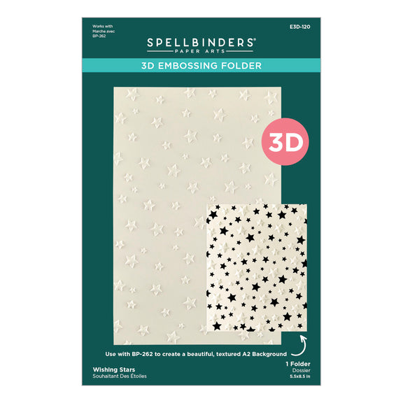 Spellbinders 3D Embossing Folder - Wishing Stars