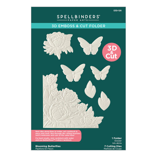 Spellbinders 3D Emboss & Cut Folder - Blooming Butterflies