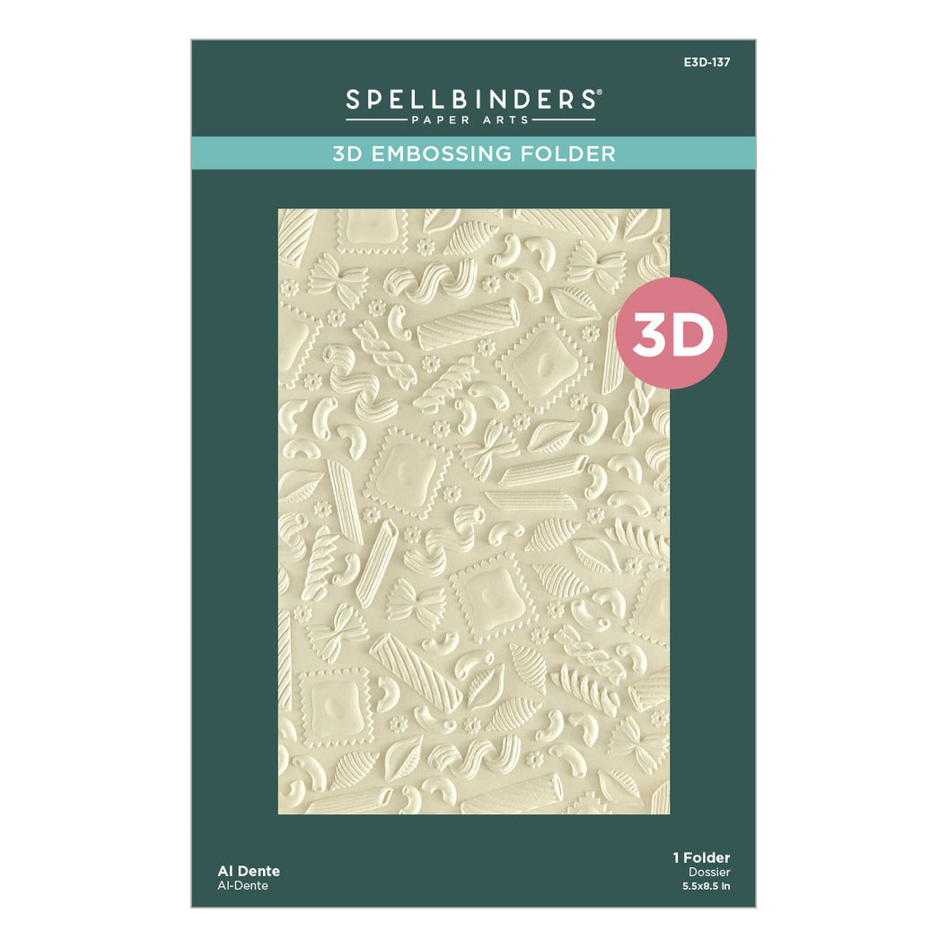 Spellbinders 3D Embossing Folder - Al Dente
