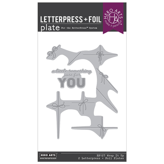 Hero Arts Letterpress + Foil Plate - Wrap it Up