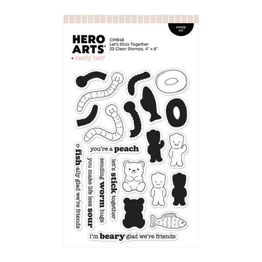 Hero Arts Clear Stamps - Let's Stick Together