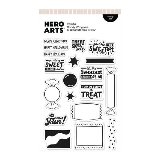 Hero Arts Clear Stamps - Candy Wrappers