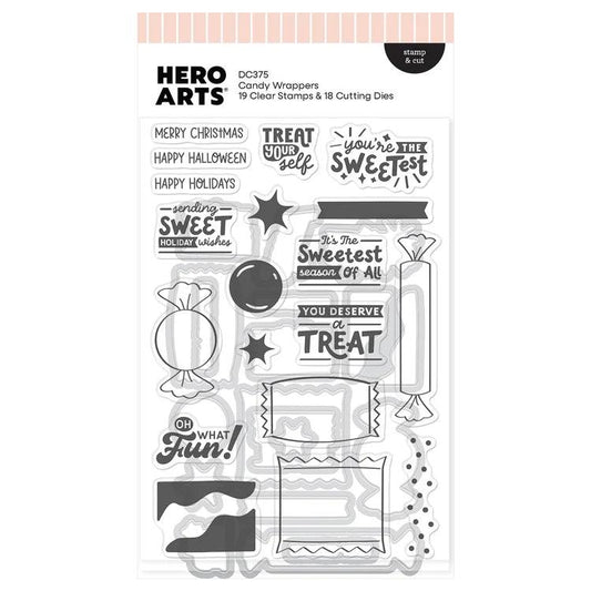 Hero Arts Stamp & Cut - Candy Wrappers