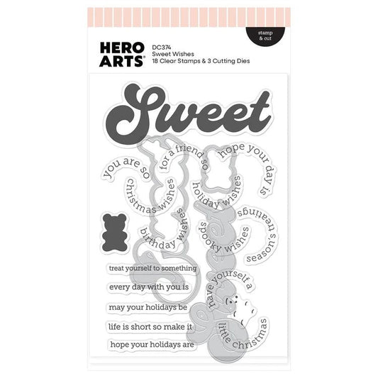 Hero Arts Stamp & Cut - Sweet Wishes