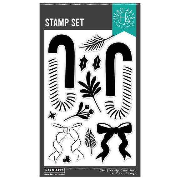 Hero Arts Clear Stamps - Candy Cane Swag