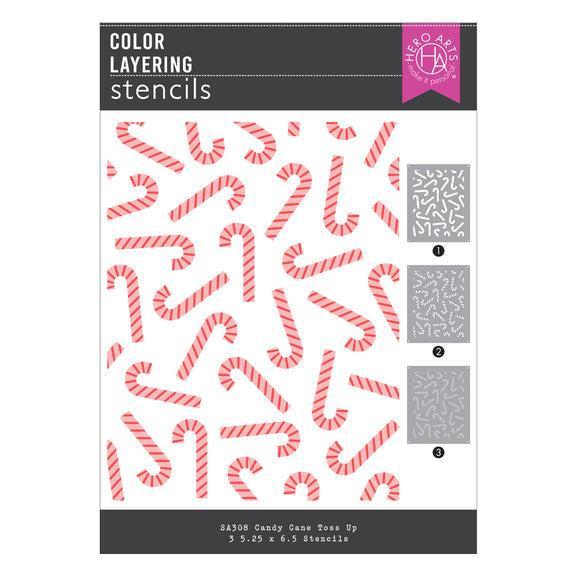 Hero Arts Stencils - Candy Cane Toss Up