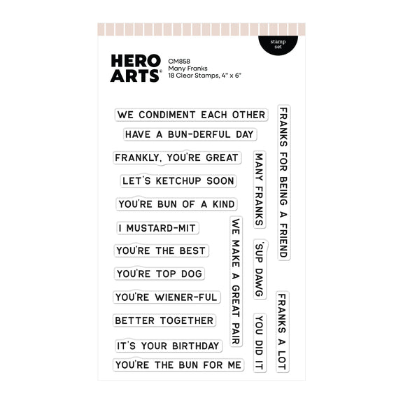 Hero Arts Clear Stamps - Many Franks