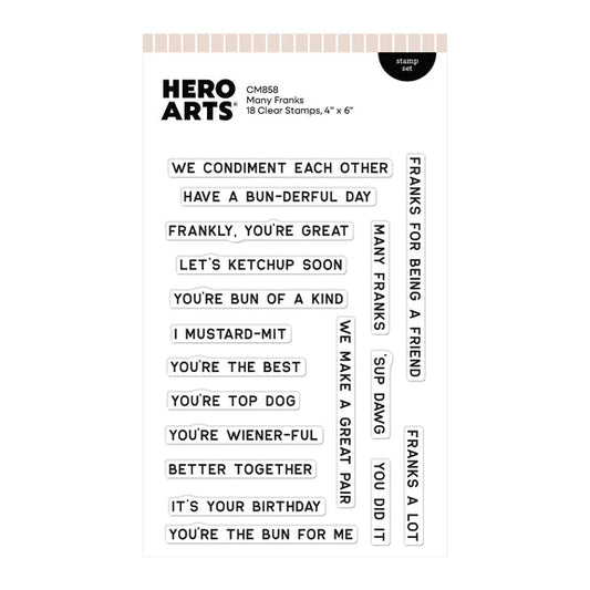 Hero Arts Clear Stamps - Many Franks