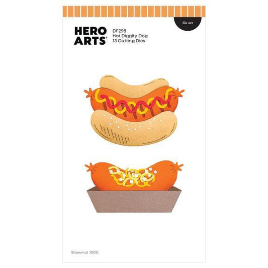 Hero Arts Dies - Hot Diggity Dog
