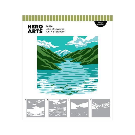 Hero Arts Stencils - Lake of Legends