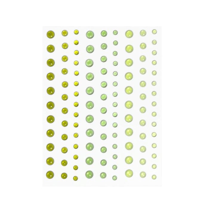 Hero Arts Enamel Dots - Translucent Greens