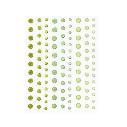 Hero Arts Enamel Dots - Translucent Greens