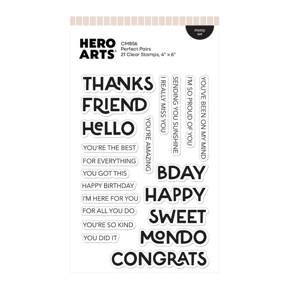 Hero Arts Clear Stamps - Perfect Pairs