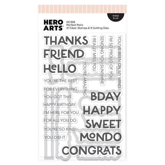 Hero Arts Stamp & Cut - Perfect Pairs