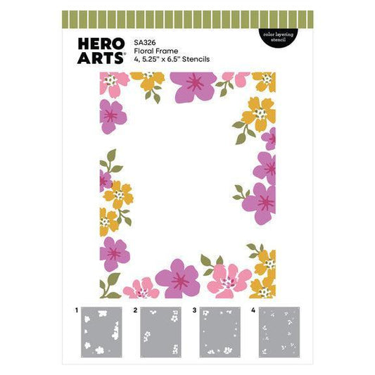 Hero Arts Stencils - Floral Frame